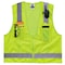 Ergodyne XS Lime Economy Surveyors Vest Class 2 - Single Size 8249Z-S - alternate 3
